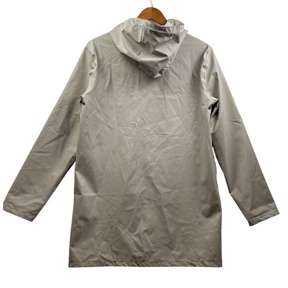 STUTTERHEIM Stockholm Raincoat XXS Light Grey Hooded Jacket – Unisex - Picture 3 of 11